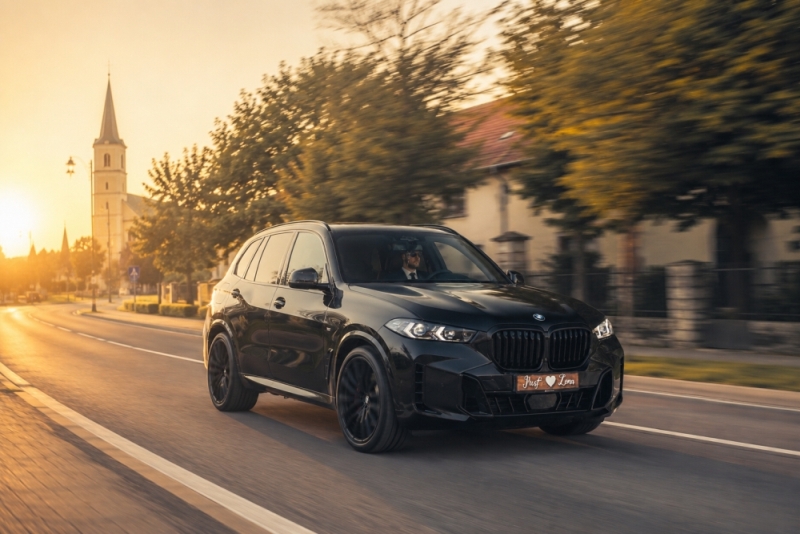 Czarne BMW Ślubne Wybierz Miasto